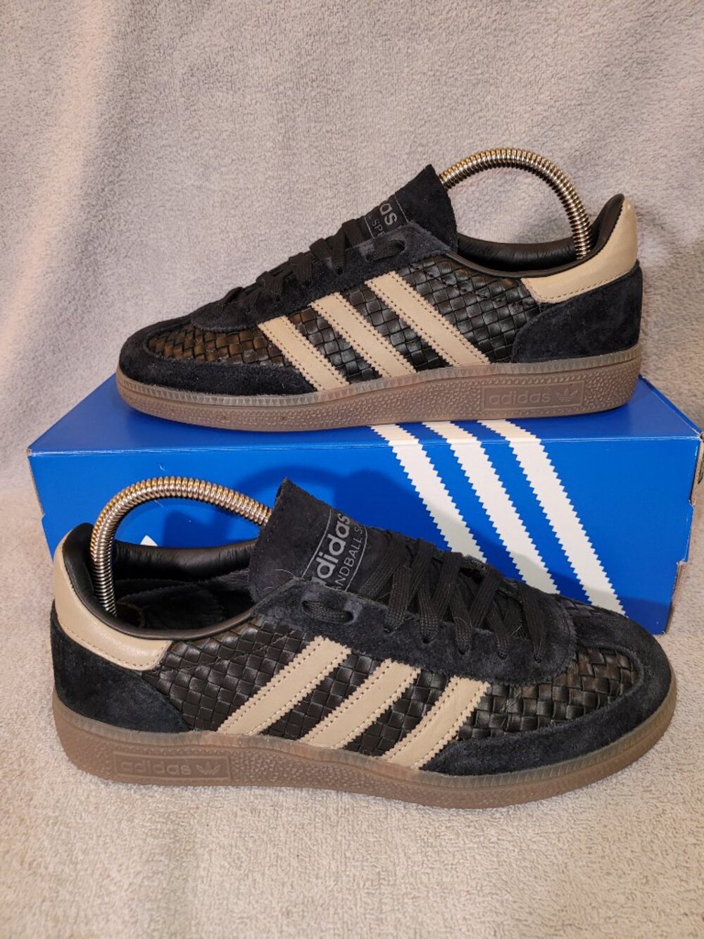 Adidas Spezial Men's Size 7 Black Trace Khaki Gum Sole Sneakers KI8688 (#2687)